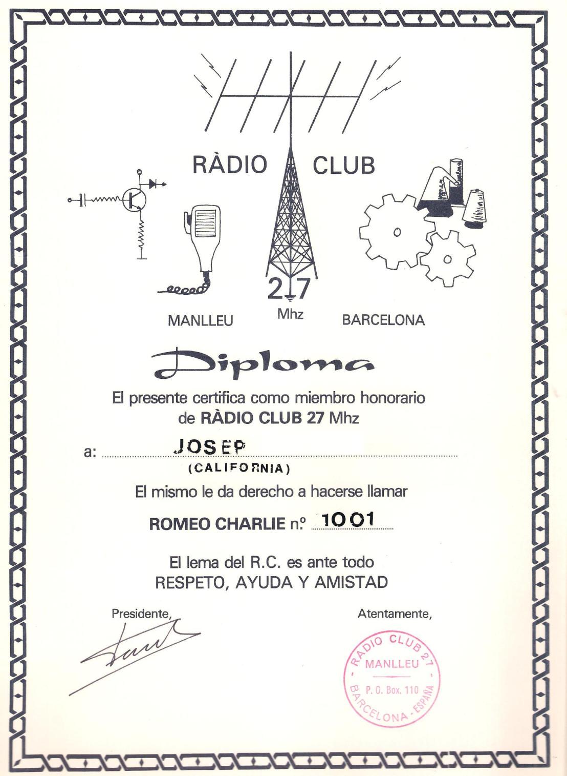 Ràdio Club 27 Mhz.
