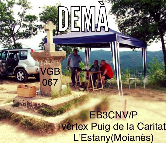 Activitat prevista: Vèrtex Geodèsic Puig de la Caritat, L'Estany