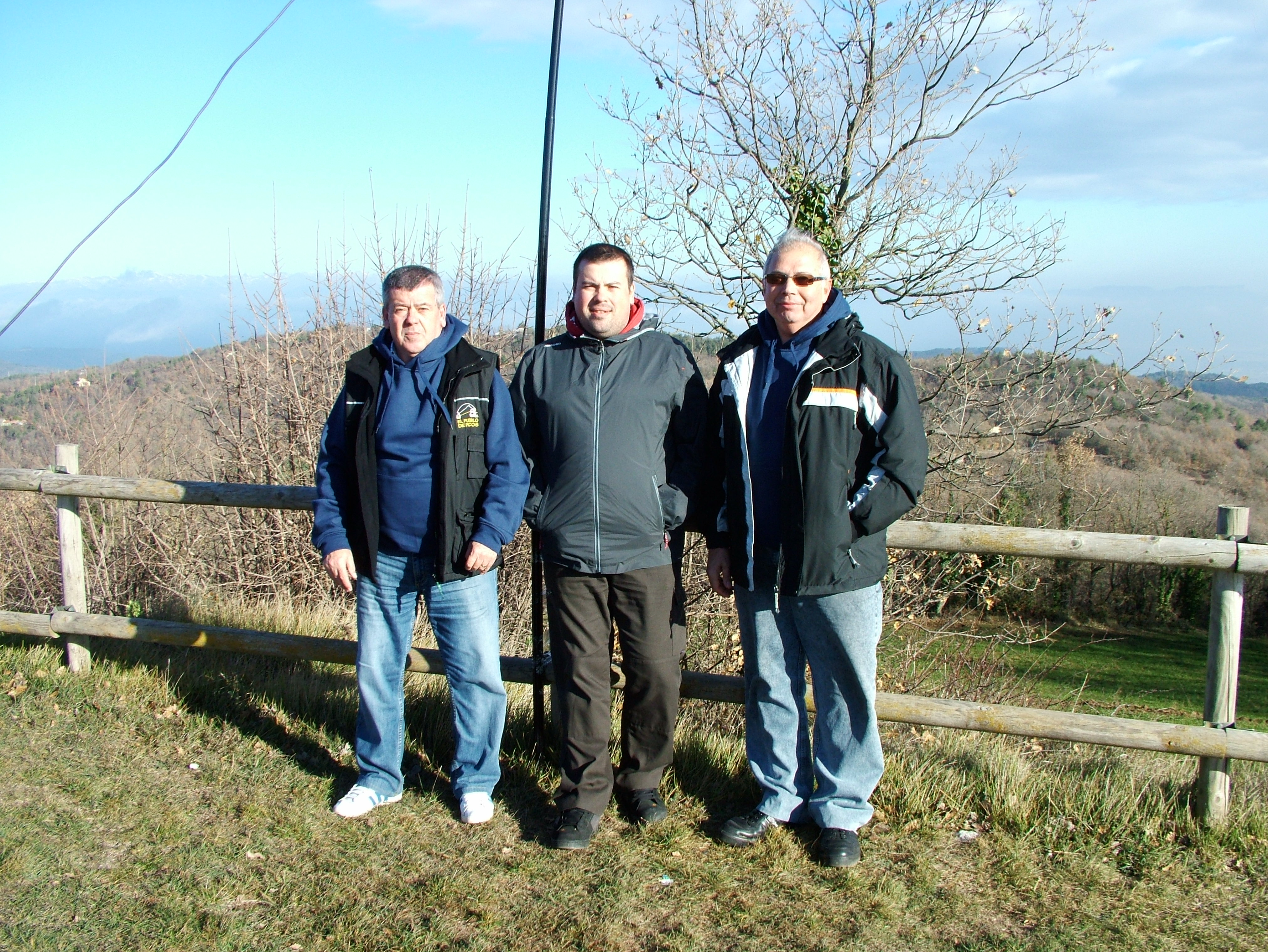 EA3HUX, Sergi i EA3HCO des de Sant Cugat de Gavadons